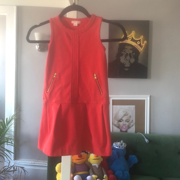 orange flower skirt decently long for a short... - Depop